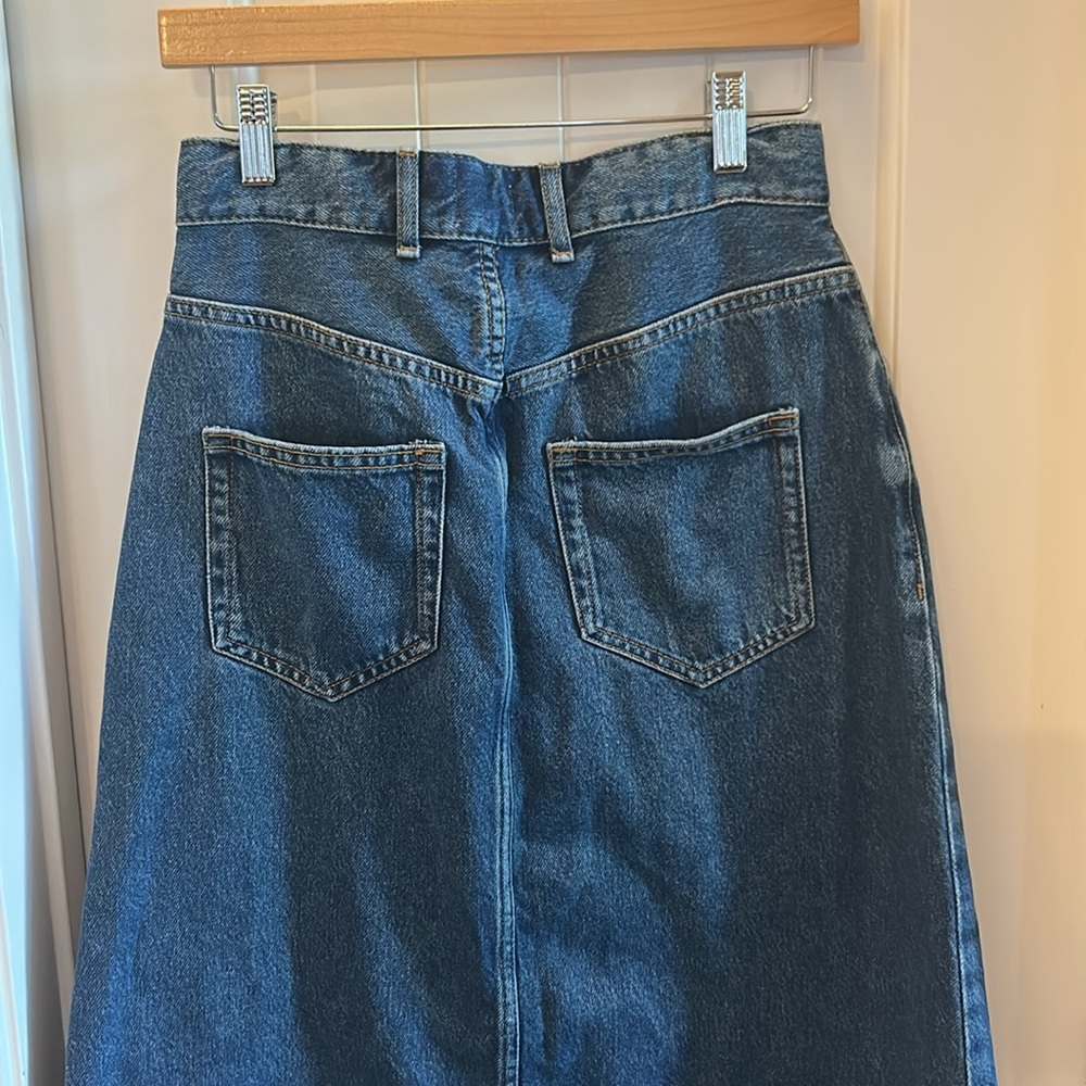 Anthropologie Pilcro denim maxi skirt - Picture 6 of 8